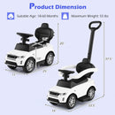 OLAKIDS Licensed Land Rover Push Car for Toddlers 3 in 1 Baby Stroller Sliding Walking Car