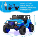 OLAKIDS Kids Ride on Truck 12V Electric Vehicle with Remote Control