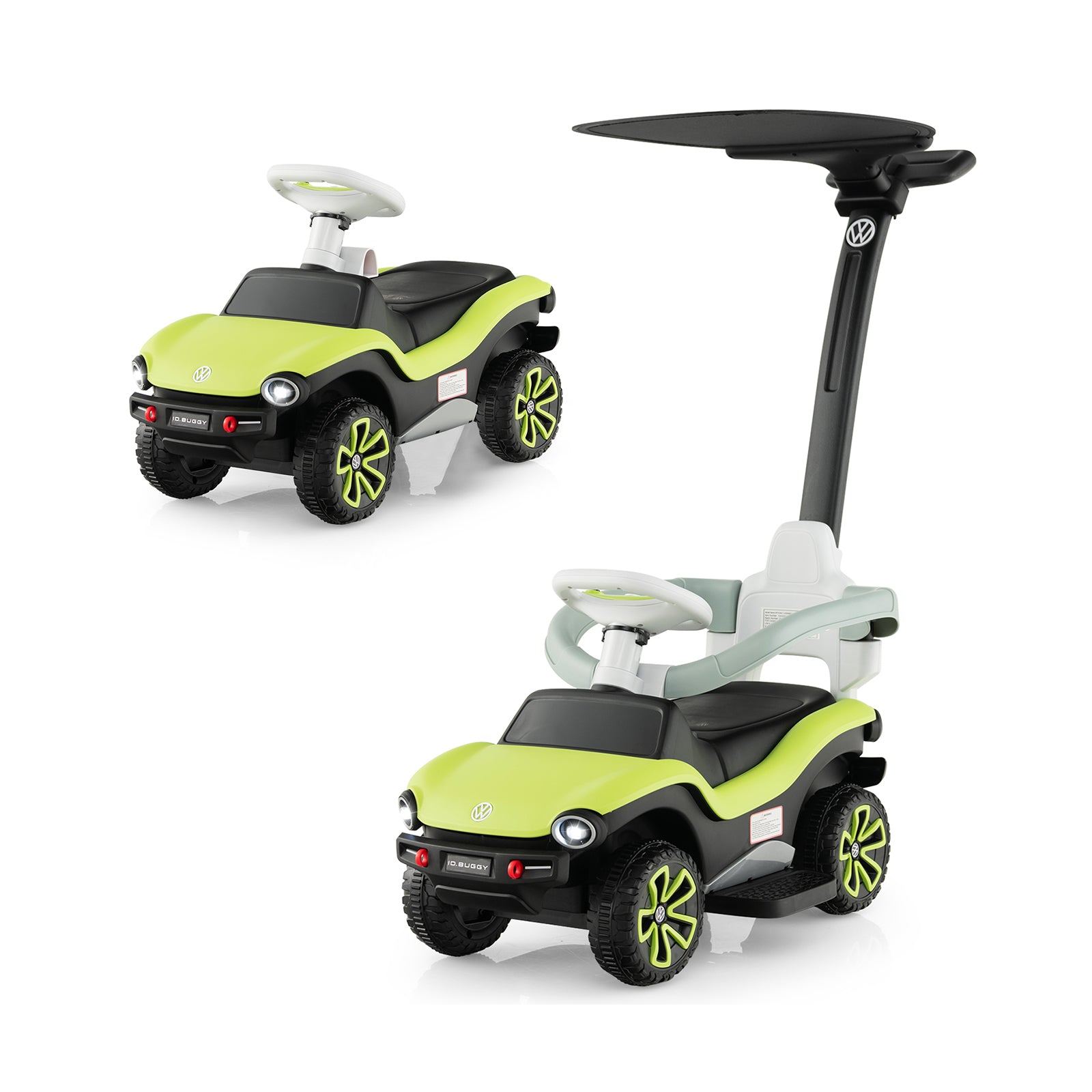 OLAKIDS 3 in 1 Ride on Push Car, Licensed Volkswagen ID. Buggy Sliding Toy