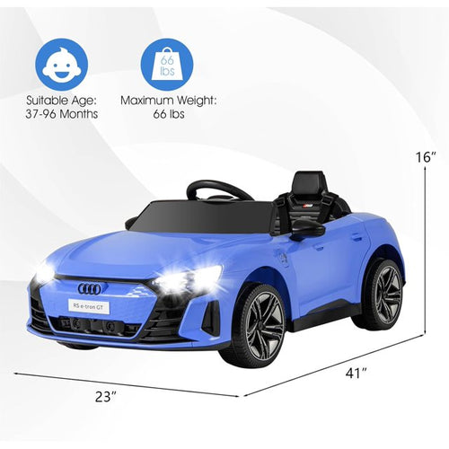 OLAKIDS 12V Kids Ride on Car, Licensed Audi RS e-tron GT Electric Vehicle with Remote Control