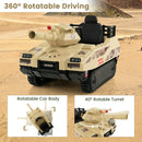 OLAKIDS 12V Ride on Car, Kids Electric Tank Battery Powered Army Tank Toy for Boys Girls