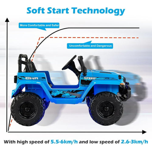 OLAKIDS Kids Ride on Truck 12V Electric Vehicle with Remote Control