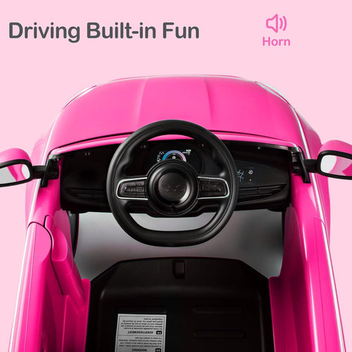 OLAKIDS Licensed Fiat 500 Ride on Push Car for Kids Toddlers 18 Month+