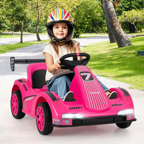 OLAKIDS Electric Go Kart for Kids, 6V Battery Powered Drift Kart for Boys Girls Aged 3+