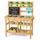 OLAKIDS Outdoor Mud Kitchen for Kids with Running Water & Accessories for Ages 3+
