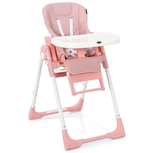 INFANS 4 in 1 High Chair–Booster Seat, Convertible Highchair, Installation-Free,Simple Fold for Baby, Infant& Toddler