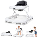 INFANS Foldable Baby Walker, 3 in 1 Toddler Walker Learning-Seated Walk-Behind for Boys and Girls