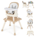 INFANS 8 in 1 Baby High Chair, Convertible Highchair for Babies and Toddlers, Infant Dining Booster Seat