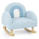 OLAKIDS Kids Sofa, Toddler Rocking Chair with Solid Wooden Frame, Anti-Tipping Design, Plush Fabric, Children Armchair