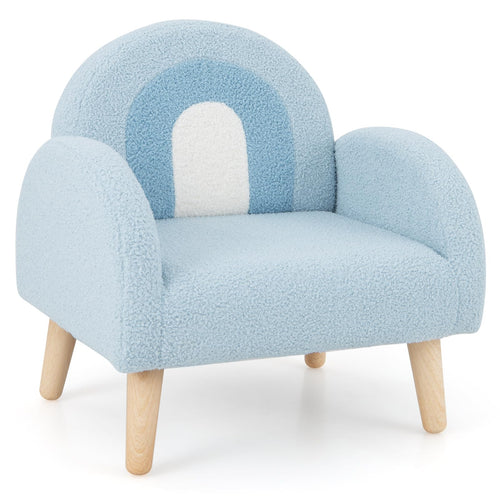 OLAKIDS Kids Sofa, Toddler Armchair with Solid Wooden Frame Anti-Tipping Design Plush Fabric