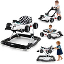 INFANS 4 in 1 Baby Walker, Foldable Toddler Activity Center with Adjustable Height, Removable Toy Tray, Push Walker