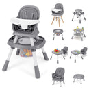 INFANS 9 in 1 High Chair, Convertible Baby Highchair, Table and Chair Set Building Block Infant Dining Booster Seat