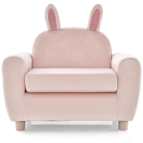OLAKIDS Kids Sofa, Children Armrest Chair with Sturdy Wood Construction and Dutch Velvet