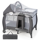 INFANS 4 in 1 Pack and Play, Portable Baby Kid Infant, Travel Playard with Bassinet