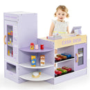 OLAKIDS Kids Grocery Store Playset, Wooden Supermarket Toy Set