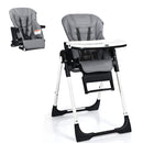 INFANS 4 in 1 High Chair–Booster Seat, Convertible Highchair, Installation-Free,Simple Fold for Baby, Infant& Toddler