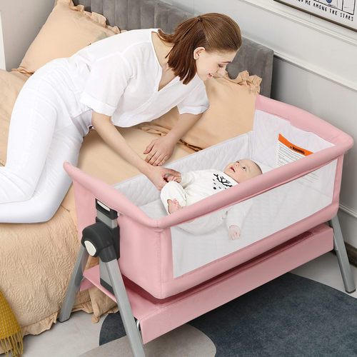 Baby Bassinet Bedside Sleeper with Spine Protecting Support INFANS