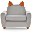 OLAKIDS Kids Sofa, Children Armrest Chair with Sturdy Wood Construction and Dutch Velvet