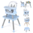 INFANS 8 in 1 Baby High Chair, Convertible Highchair for Babies and Toddlers, Infant Dining Booster Seat