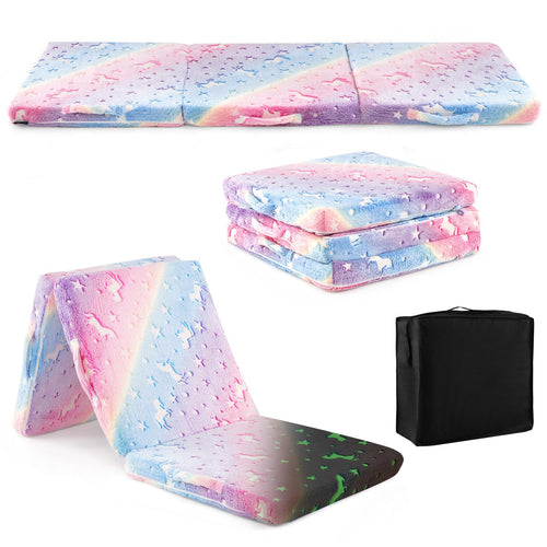 OLAKIDS Foldable Floor Mattress for Kids,  Portable Foam Mattress
