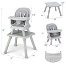 INFANS 8 in 1 Baby High Chair, Convertible Highchair for Babies and Toddlers, Infant Dining Booster Seat