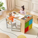 OLAKIDS Kids Table and Chair Set, Toddler Art Craft Play Wood Activity Desk