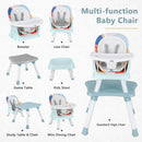 INFANS 8 in 1 Baby High Chair, Convertible Highchair for Babies and Toddlers, Infant Dining Booster Seat