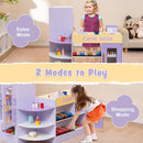 OLAKIDS Kids Grocery Store Playset, Wooden Supermarket Toy Set