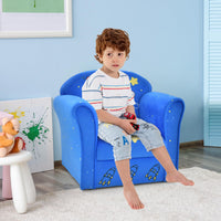 OLAKIDS Kids Sofa, Toddler Armchair Chair with Sturdy Wood Construction, Upholstered Children Armrest Couch