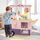 OLAKIDS Ice Cream Cart Grocery Store Marketplace Toy for Ages 3+