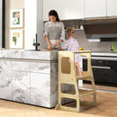 OLAKIDS Toddler Tower, 4 in 1 Foldable Kitchen Stool Helper Learning Standing Tower