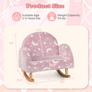 OLAKIDS Kids Sofa with Glow in The Dark, Toddler Rocking Chair