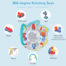 INFANS Baby Bouncer Activity Center 5 in 1 Toddler Bouncing Activity Saucer Playtime Mat Activity Table with 360°Rotating Seat