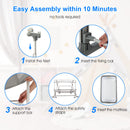 INFANS 3 in 1 Baby Bassinets, Bedside Sleeping for Newborn, Folding Crib with Mattress, Easy to Assemble Cradle