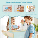 OLAKIDS Ice Cream Cart Grocery Store Marketplace Toy for Ages 3+
