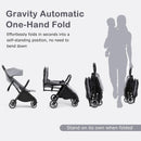 INFANS Lightweight Baby Stroller, One-Hand Gravity Fold, Compact Travel Stroller for Airplane