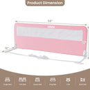 INFANS Bed Rail for Toddlers, 59" Foldable Safety Baby Crib Rail Fit for Kids Twin, Extra Long Swing Down Bed Guardrail for Convertible Crib, Queen, Full, King Mattress Side Guard