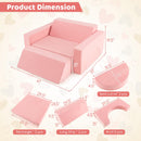 OLAKIDS Mondular Kids Play Couch, 8PCS Toddler Sectional Sofa Building Fort