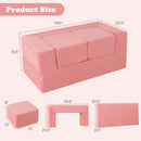 INFANS Modular Kids Play Couch, Toddler Sectional Fort Building Sofa