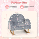 OLAKIDS Kids Sofa with Glow in The Dark, Toddler Rocking Chair