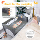 INFANS 5 in 1 Portable Playard, Larger Size Baby Bassinet Bedside Sleeper, Diaper Changer, Foldable Bedside Crib