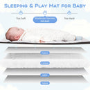 INFANS 5 in 1 Portable Playard, Larger Size Baby Bassinet Bedside Sleeper, Diaper Changer, Foldable Bedside Crib