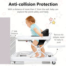 INFANS Foldable Baby Walker, 3 in 1 Toddler Walker Learning-Seated Walk-Behind for Boys and Girls