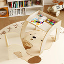 OLAKIDS Kids Table and Chair Set, Wooden Activity Table for Toddlers
