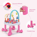 INFANS Baby Bouncer Activity Center 5 in 1 Toddler Bouncing Activity Saucer Playtime Mat Activity Table with 360°Rotating Seat