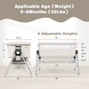 Baby Bassinet Bedside Sleeper with Spine Protecting Support INFANS