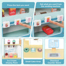 OLAKIDS Ice Cream Cart Grocery Store Marketplace Toy for Ages 3+