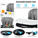 INFANS 4 in 1 High Chair–Booster Seat, Convertible Highchair, Installation-Free,Simple Fold for Baby, Infant& Toddler