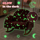 OLAKIDS Kids Sofa with Glow in The Dark, Toddler Rocking Chair