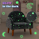 OLAKIDS Kids Sofa with Glow in The Dark, Toddler Armchair Couch